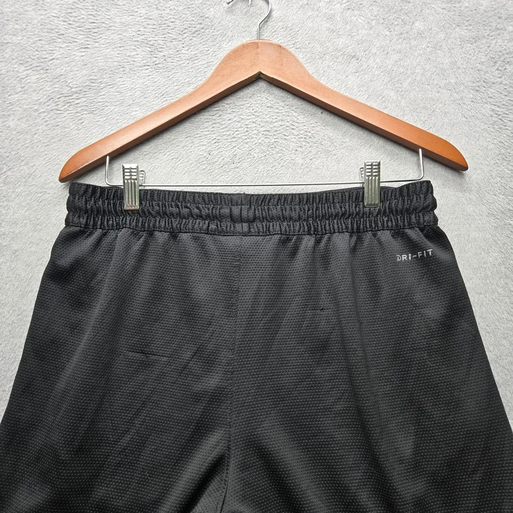 Air Jordan Men Activewear Shorts M Black Athletic Sweat Jumpman Logo Dri-Fit